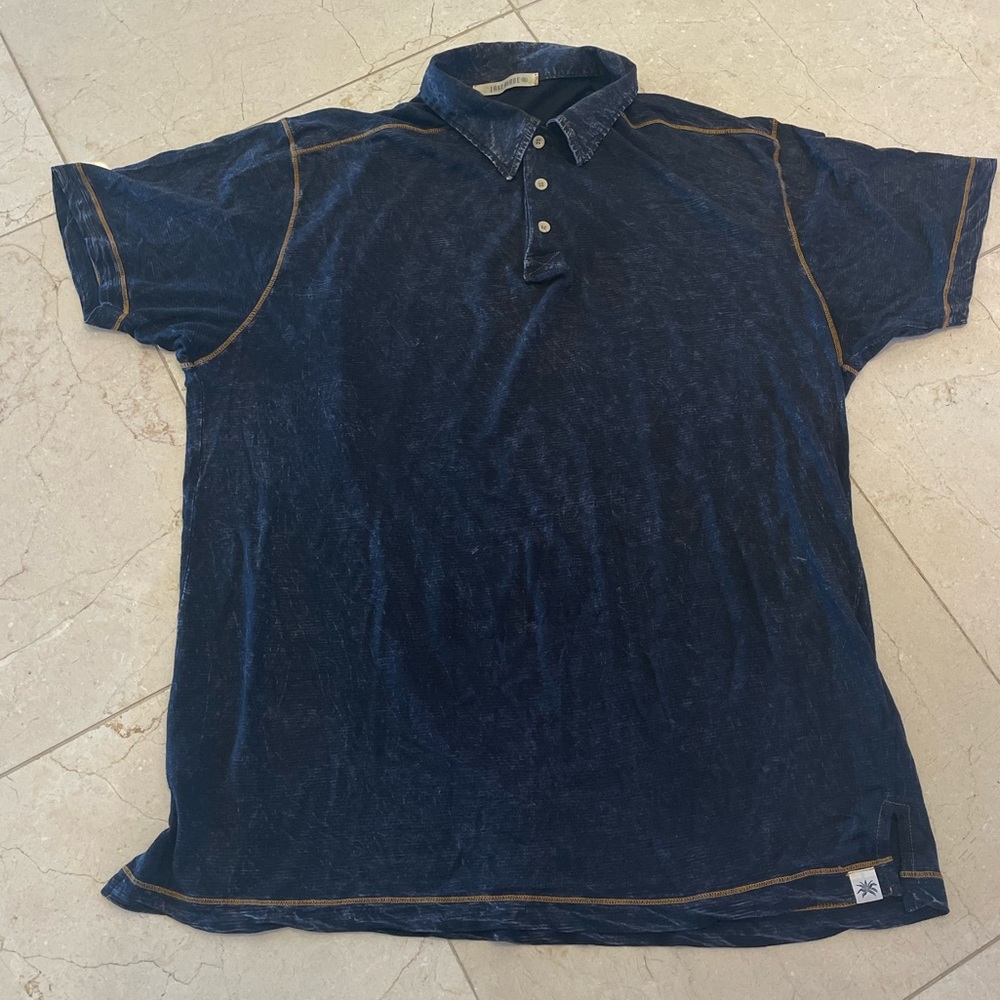Vintage Jake Agaue dark gray shirt sleeve polo shirt for men sz XL